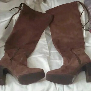 Tall wide calf boots